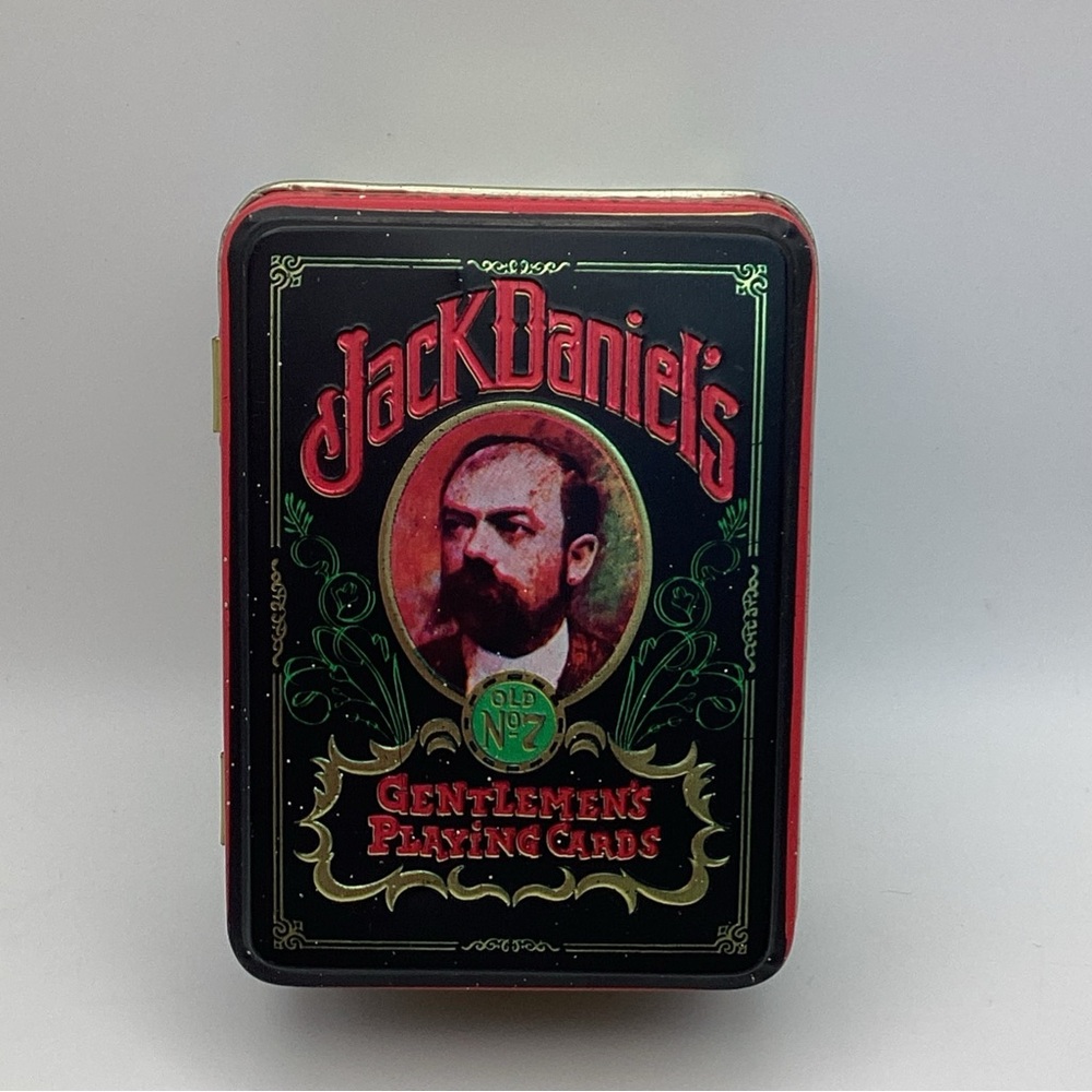 Jack Daniels Gentlemen's Playing Cards in Tin Old No 7 Deck Made In Hong Kong
